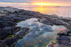 Rindarøya - Solnedgang