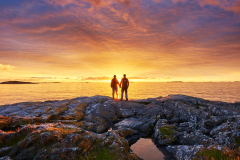 Rindarøya solnedgang for 2