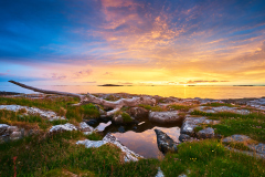 Rinarøya - Solnedgang - Drivved 2