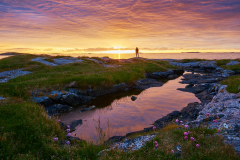 Rindarøya solnedgang for 1