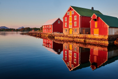 Kveldslys på Bryggen i Vågen