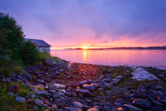 Fargerik solnedgang - Røssøyvågen