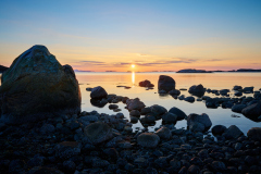 Hjertvika - Storstein - Solnedgang