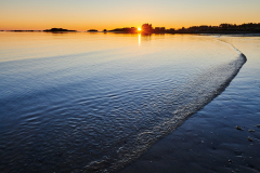 Solnedgang over Oterhalsen fra Rødaleria
