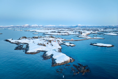 Rindarøya - Drone - vinter Rindarøya - Drone - vinter