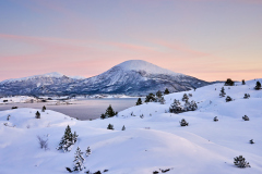 Vinterlandskap ved Ørnehaugen - Gossen