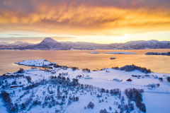 Nautneset - Dronebilde - Vinter