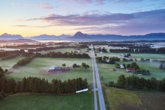 Nyjord - Dronefoto - Morgen