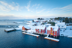 Rindarøya - Drone - vinter