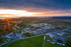 Solnedgang over Falkhytten