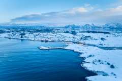 Vinter - Røssøyvågen - Drone