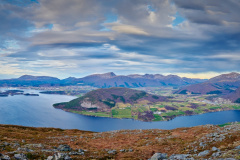 Utsikt fra Røsholfjellet - panorama. Fræna