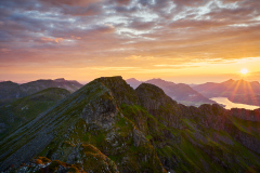 Snøtind - Solnedgang
